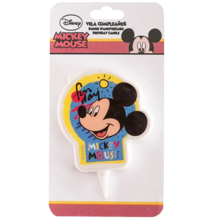 Bougie anniversaire Mickey 7,5 cm-Cerf Dellier Hot