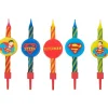 Bougie anniversaire Superman assorties (x10)-Cerf Dellier