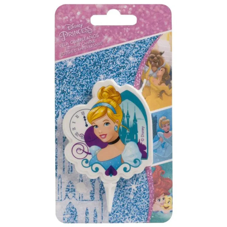 Bougie 2D Cendrillon 7,5 cm-Cerf Dellier Best