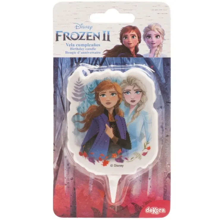 Bougie d'anniversaire la Reine des Neiges 2D-Cerf Dellier Discount