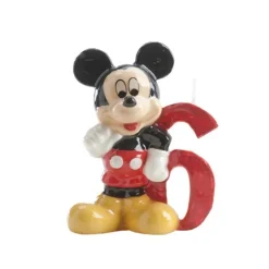 Bougie Mickey chiffre 6-Cerf Dellier Clearance