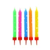 Bougies multicolores étoiles (x 10)-Cerf Dellier Online