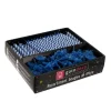 Bougies torsadées 6 cm et bobèches bleues (par 125)-Cerf Dellier Best