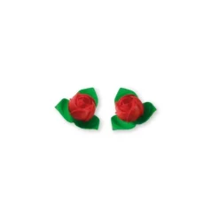 Boutons de rose rouge (x15)-Cerf Dellier Clearance