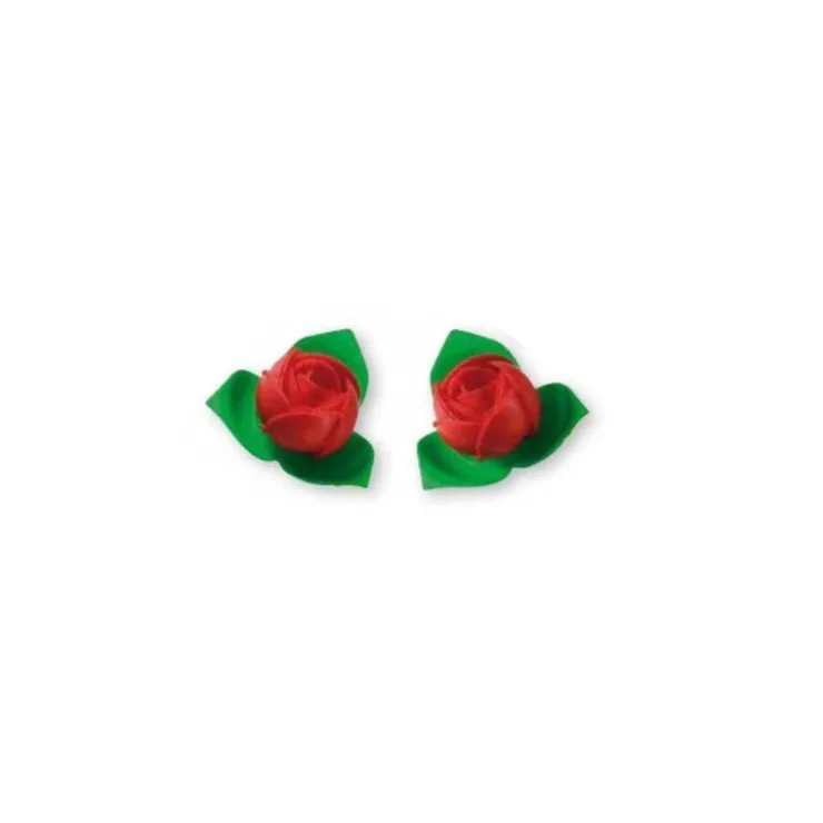 Boutons de rose rouge (x15)-Cerf Dellier Clearance