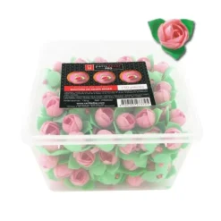 Boutons de roses roses en azyme (x150)-Cerf Dellier Best