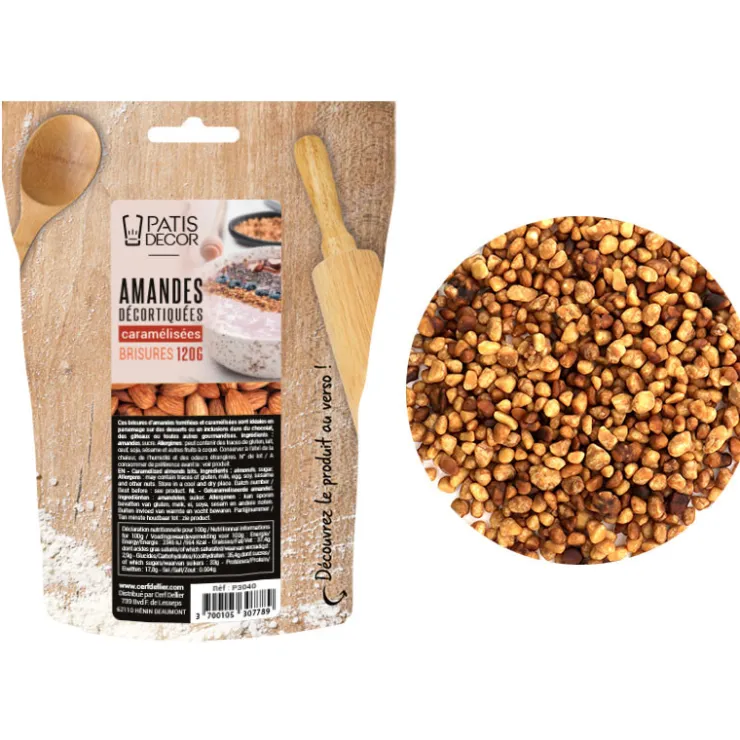 Brisures d'amandes caramélisées 120 g-Cerf Dellier Best