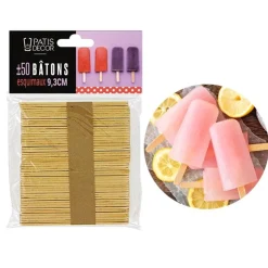 Bâtonnets d'esquimaux en bois (± 50)-Cerf Dellier Best