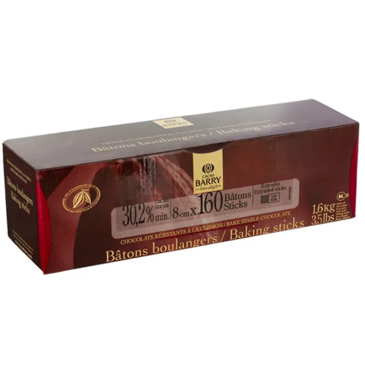 Bâtons boulangers chocolat au lait Barry (x160)-Cerf Dellier Clearance