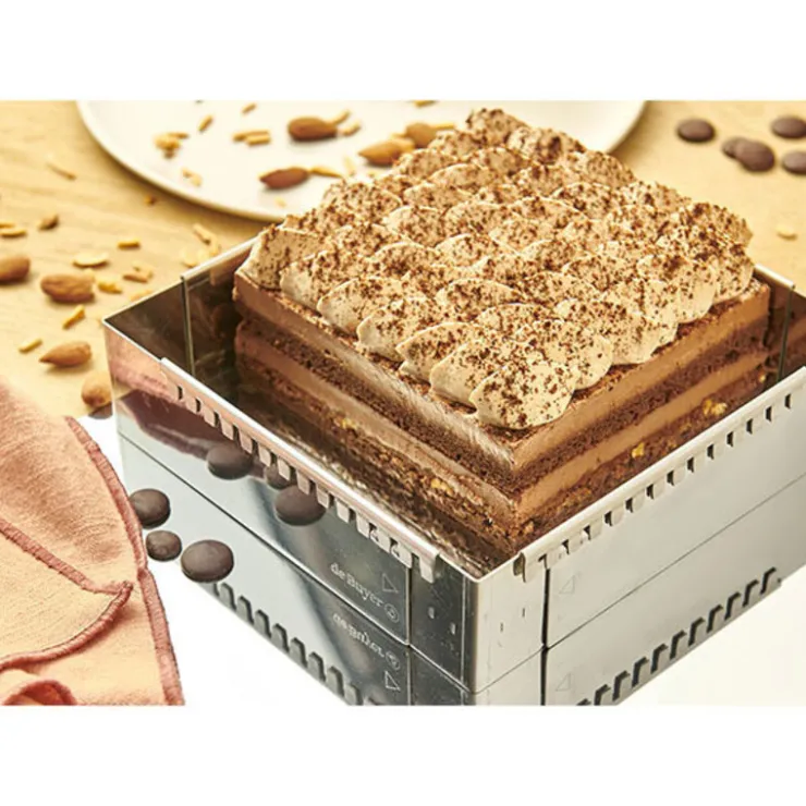 Cadre à entremets extensible inox 30 à 57 cm De Buyer-Cerf Dellier Best