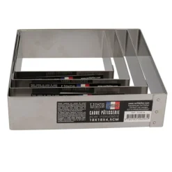 Cadre à mousse inox H 4,5 cm 18 x 18 cm-Cerf Dellier Hot