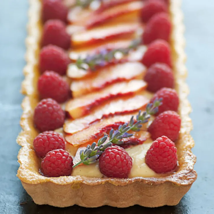 Cadre à tarte rectangulaire cannelé et perforé inox H 3 cm - 35 x 10 cm De Buyer-Cerf Dellier Clearance