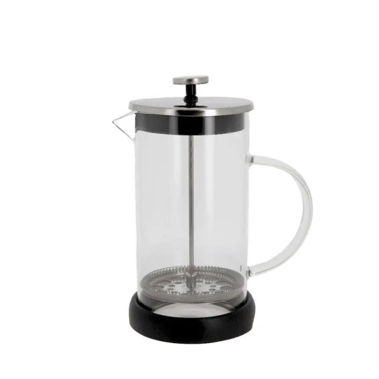 Cafetière à piston en verre couvercle noir - 600 ml-Cerf Dellier New