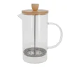 Cafetière à piston en verre couvercle bambou  - 1000 ml-Cerf Dellier Clearance