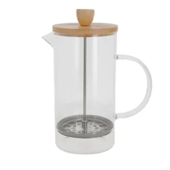 Cafetière à piston en verre couvercle bambou  - 1000 ml-Cerf Dellier Clearance