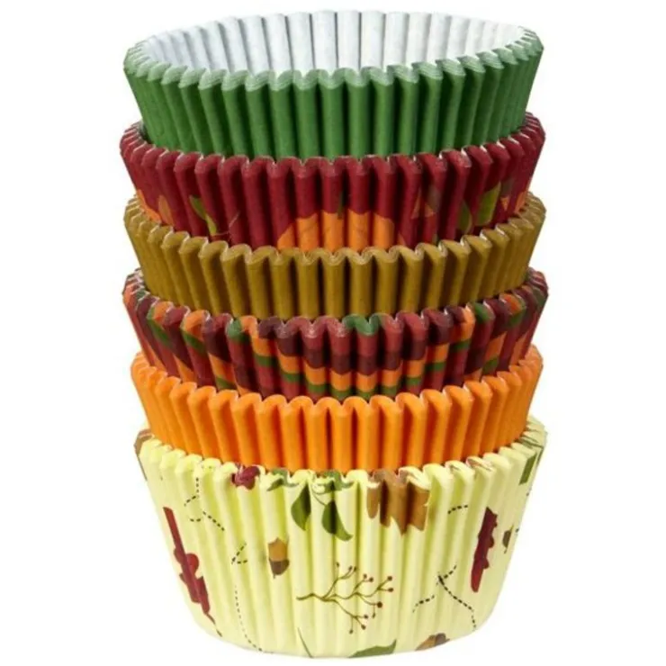Caissette cupcake automne assorties Wilton (x150)-Cerf Dellier Best