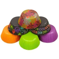 Caissette cupcake Halloween assorties Wilton (x150)-Cerf Dellier New