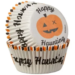 Caissette cupcake Halloween Happy Haunting Wilton (x75)-Cerf Dellier Online