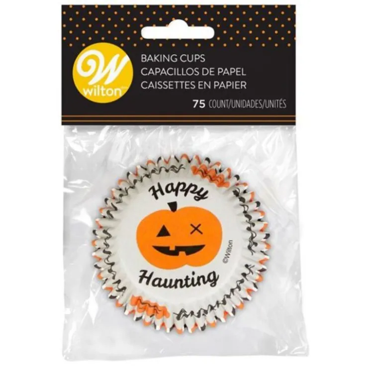 Caissette cupcake Halloween Happy Haunting Wilton (x75)-Cerf Dellier Online