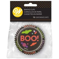 Caissette cupcake Halloween Boo Wilton (x75)-Cerf Dellier Clearance
