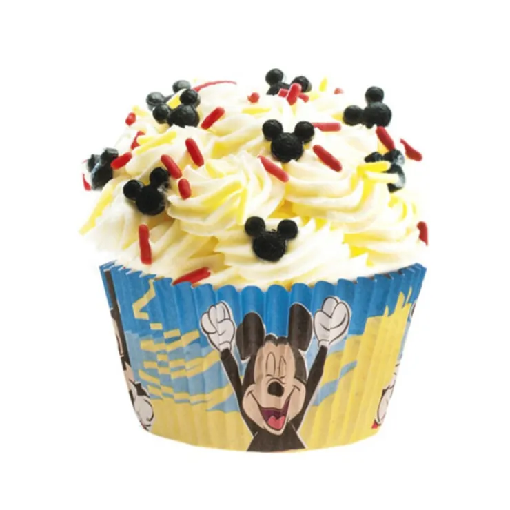 Caissette cupcake Mickey (x25)-Cerf Dellier
