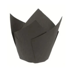 Caissette haute Tulipcup noire (x 200)-Cerf Dellier Clearance