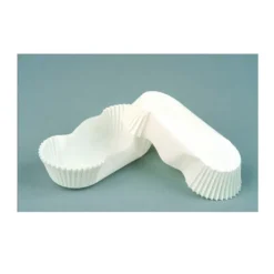 Caissette ovale plissée blanche Calypso n°88 (x1000)-Cerf Dellier Online