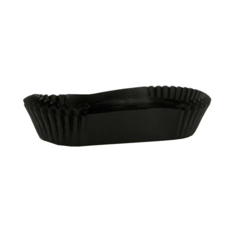 Caissette ovale plissée noire Calypso n°88 (x1000)-Cerf Dellier Outlet