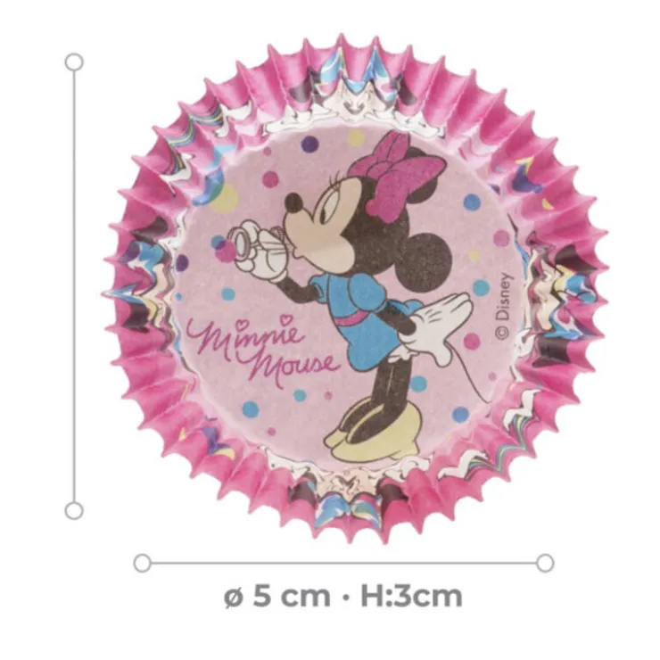 Caissettes à cupcake roses Minnie (x25)-Cerf Dellier Hot