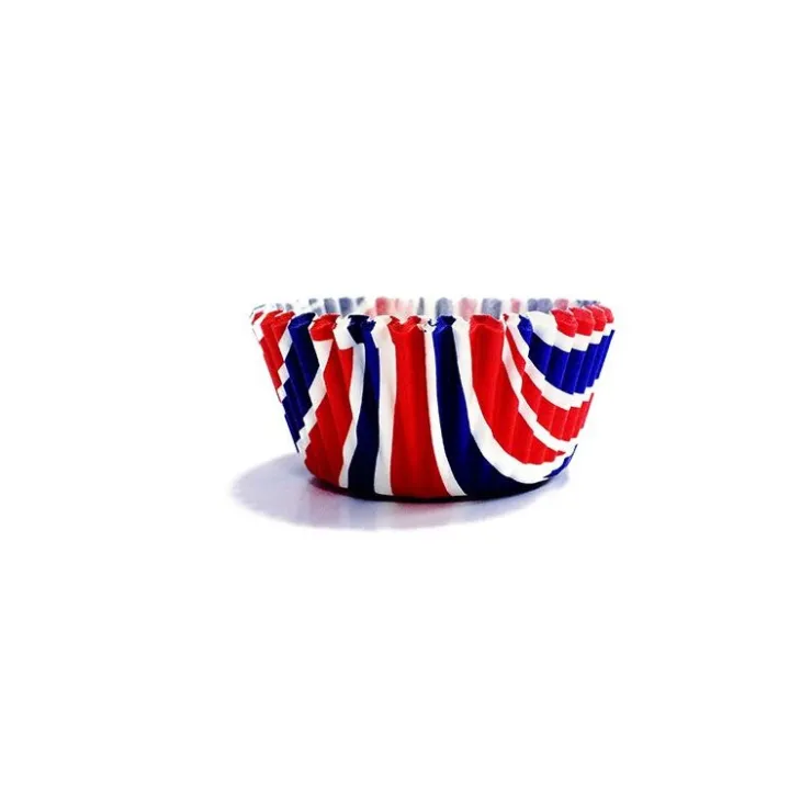 Caissettes cupcake Drapeau anglais (x60)-Cerf Dellier