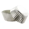 Caissettes cupcakes argentées (x50)-Cerf Dellier Online