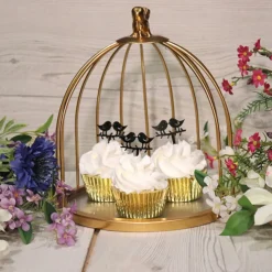 Caissettes cupcakes dorées (x50)-Cerf Dellier Best