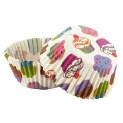 Caissettes cupcakes "Cupcakes colorés" (x50)-Cerf Dellier New