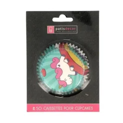 Caissettes cupcakes "Licorne" (x50)-Cerf Dellier Sale