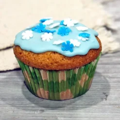 Caissettes cupcakes "Vichy vert anis" (x50)-Cerf Dellier New