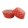 Caissettes cupcakes rouges à pois (x50)-Cerf Dellier Hot