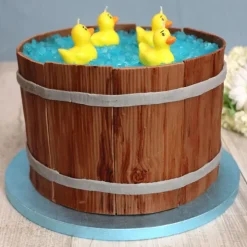 Cake Drum Rond Bleu Ø 30 cm-Cerf Dellier Online