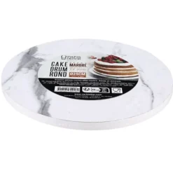 Cake Drum Rond Effet Marbre Ø 25 cm-Cerf Dellier Clearance