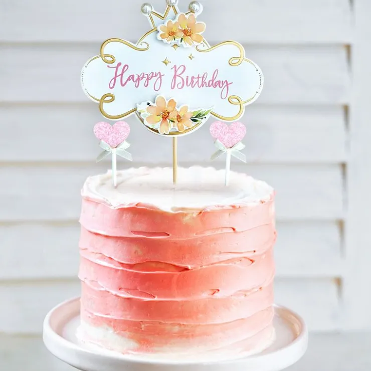Cake topper assortis "Happy Birthday" thème vintage-Cerf Dellier Outlet