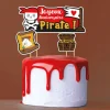 Cake topper assortis "Joyeux anniversaire" thème Pirates-Cerf Dellier Best