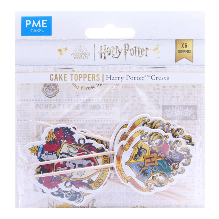 Cake topper blasons maisons Harry Potter (x6)-Cerf Dellier Online