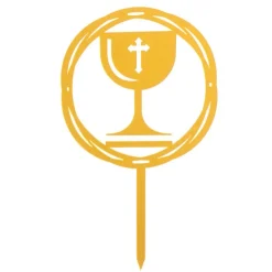 Cake topper Calice de communion-Cerf Dellier New