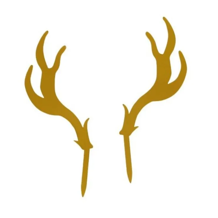 Cake Topper Cerf Dorés-Cerf Dellier Best
