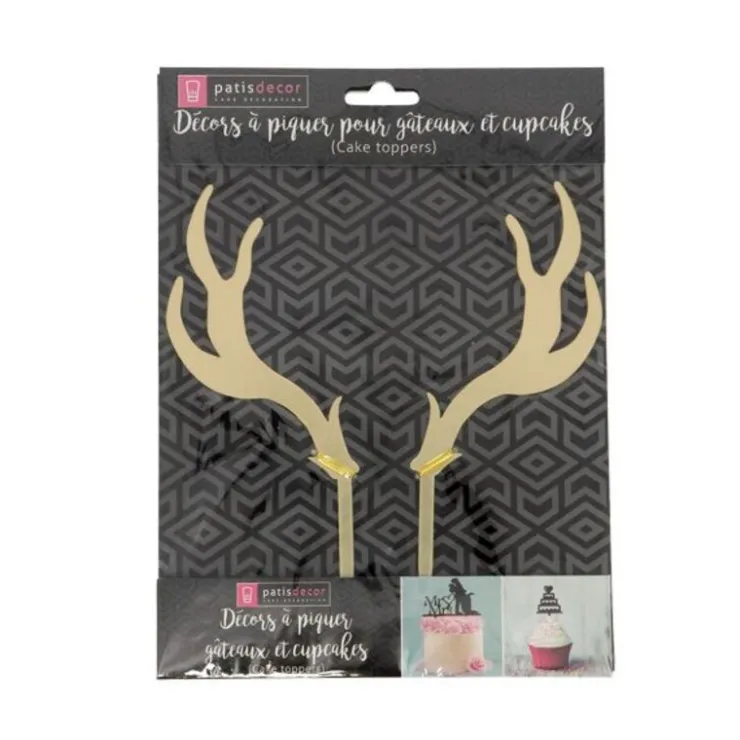 Cake Topper Cerf Dorés-Cerf Dellier Best