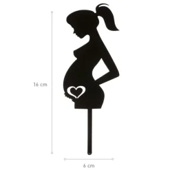 Cake topper Femme enceinte-Cerf Dellier New