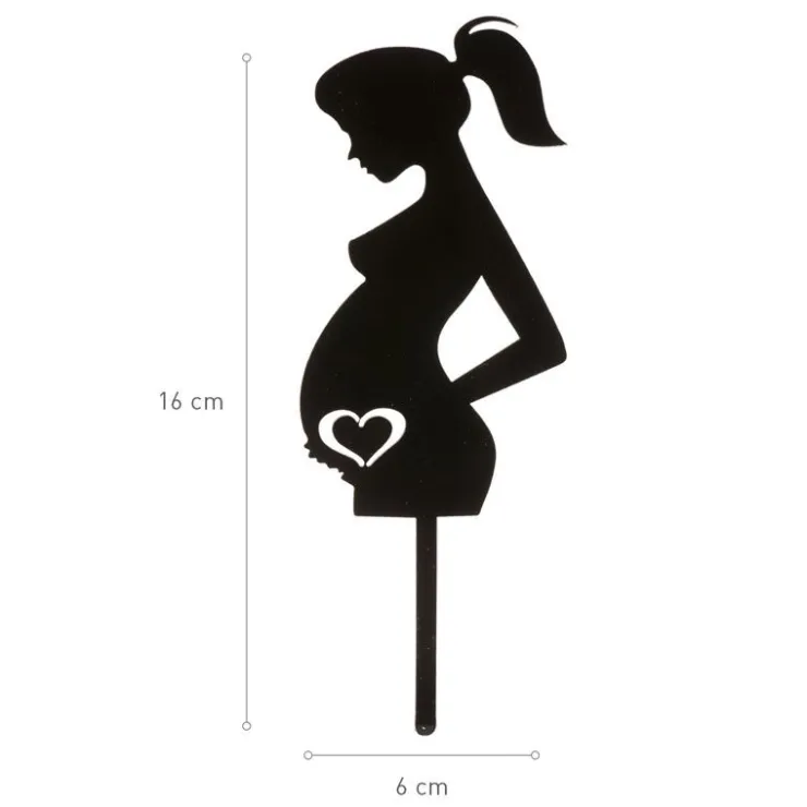 Cake topper Femme enceinte-Cerf Dellier New
