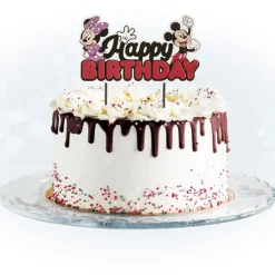 Cake Topper Happy Birthday Mickey et Minnie-Cerf Dellier Clearance