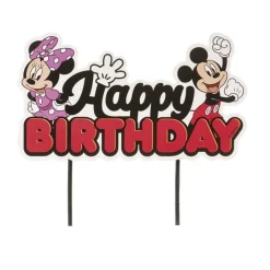Cake Topper Happy Birthday Mickey et Minnie-Cerf Dellier Clearance