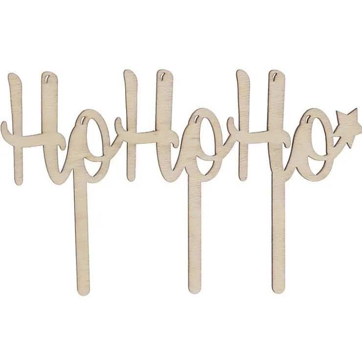 Cake topper Ho Ho Ho en bois-Cerf Dellier Hot