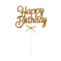 Cake topper "Happy birthday" 3-Cerf Dellier Clearance